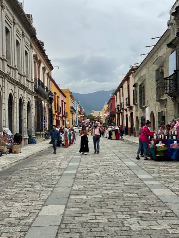 street in oaxaca city