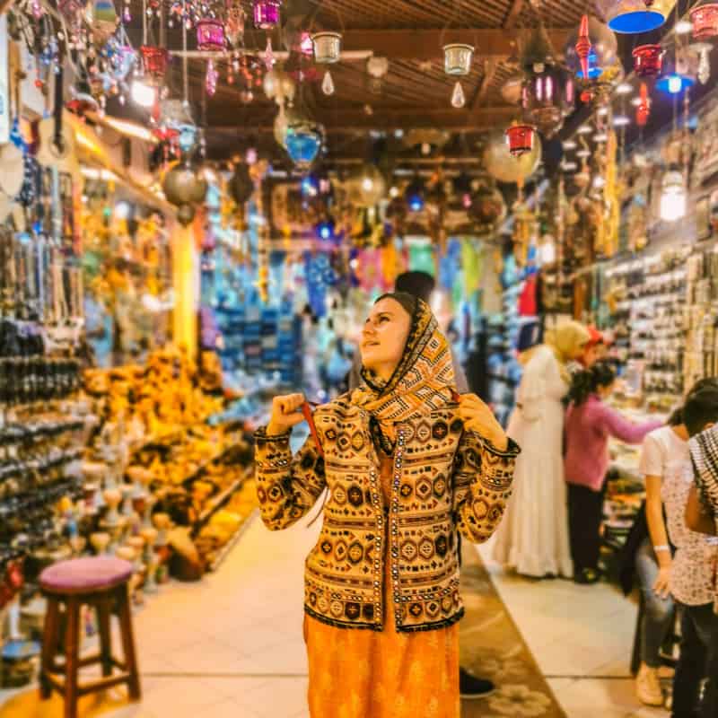 girl in market in egypt