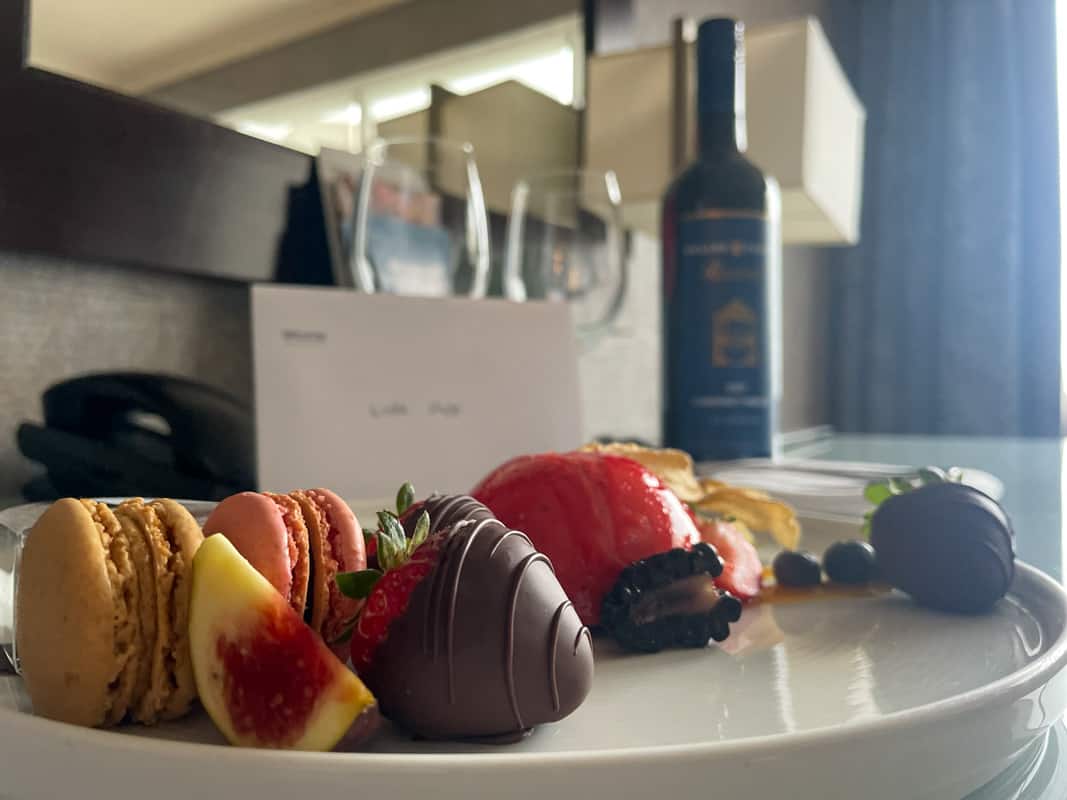 Welcome gift at the Westin Harbourfront Toronto