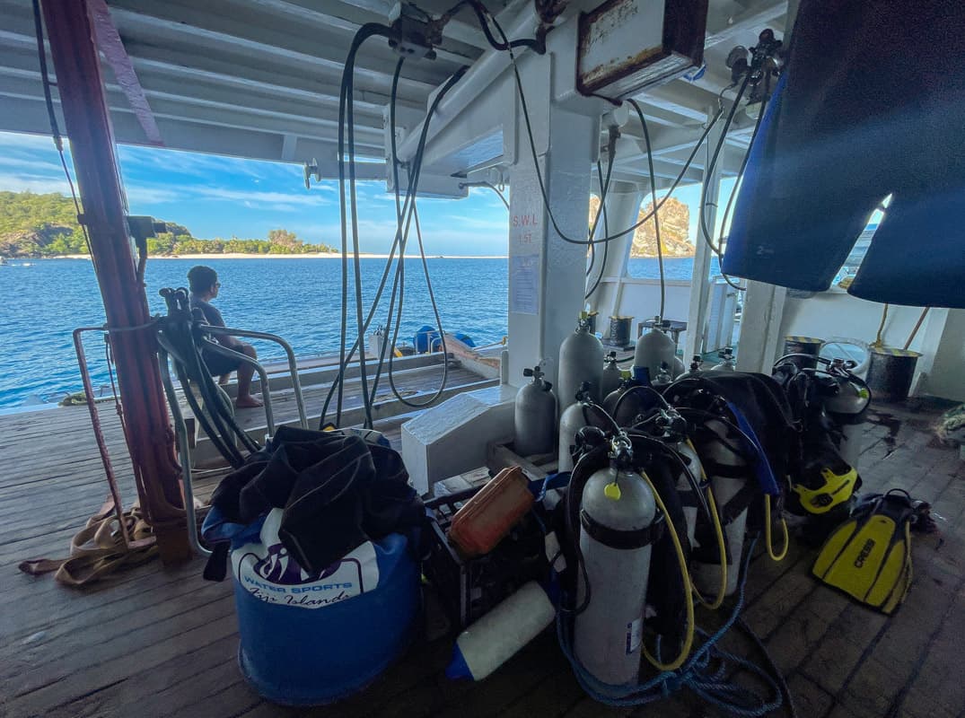 Dive Center on Captain Cook Cruise