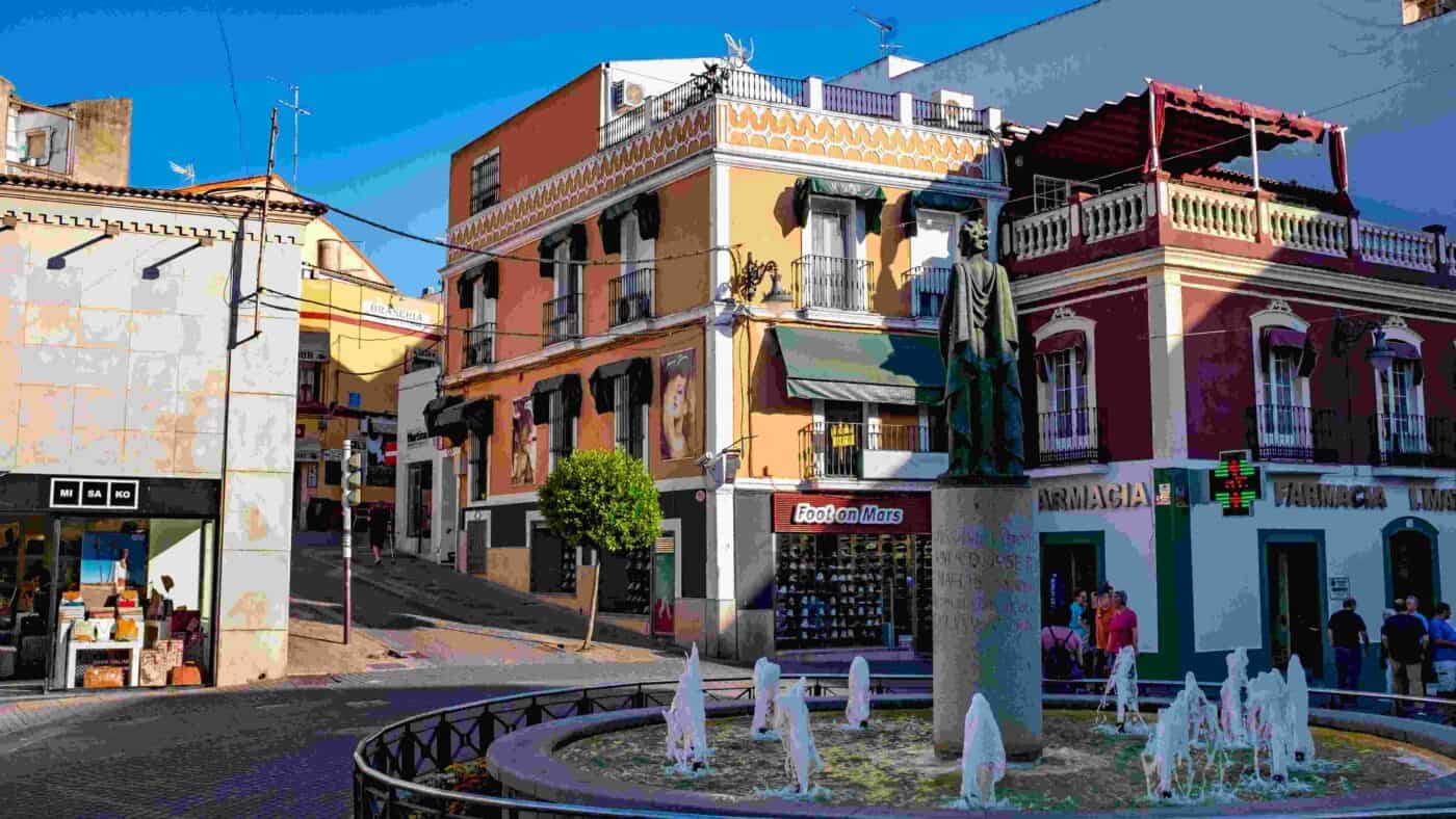 central plaza in merida spain