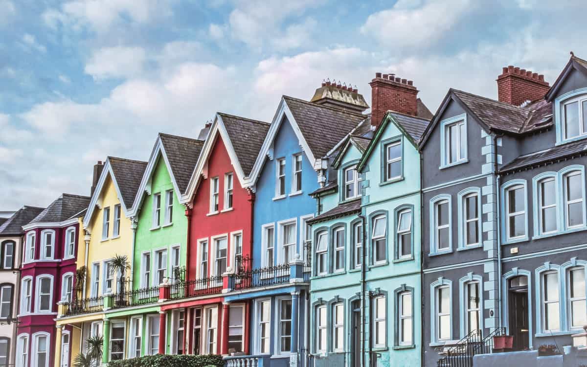 colorful houses in ireland