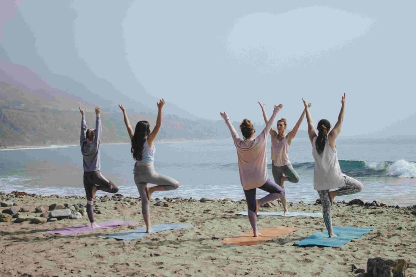 yoga by the beach