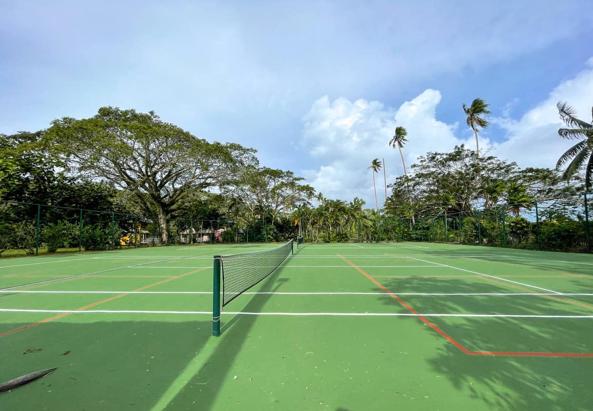 tennis court koro sun resort