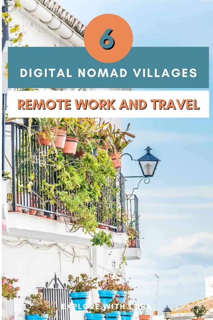 digital nomad villages pin
