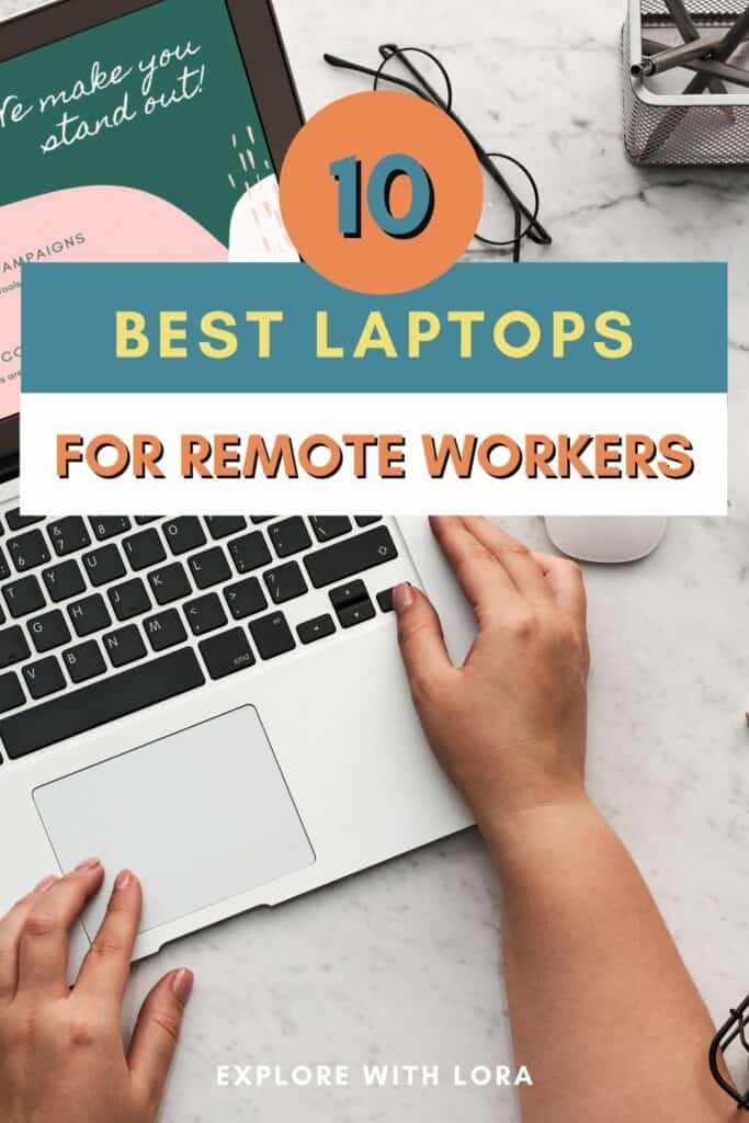 best laptops for remote working pin