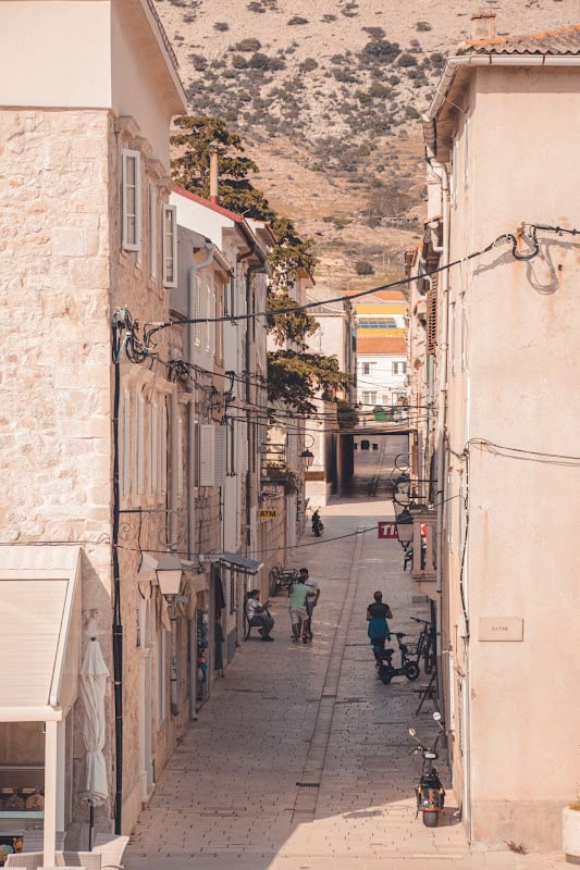 street in pag croatia