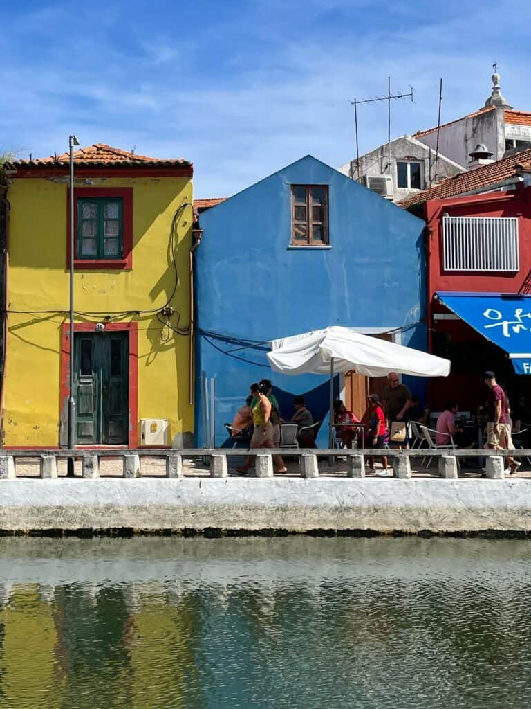 colorful homes in aveiro portugal
