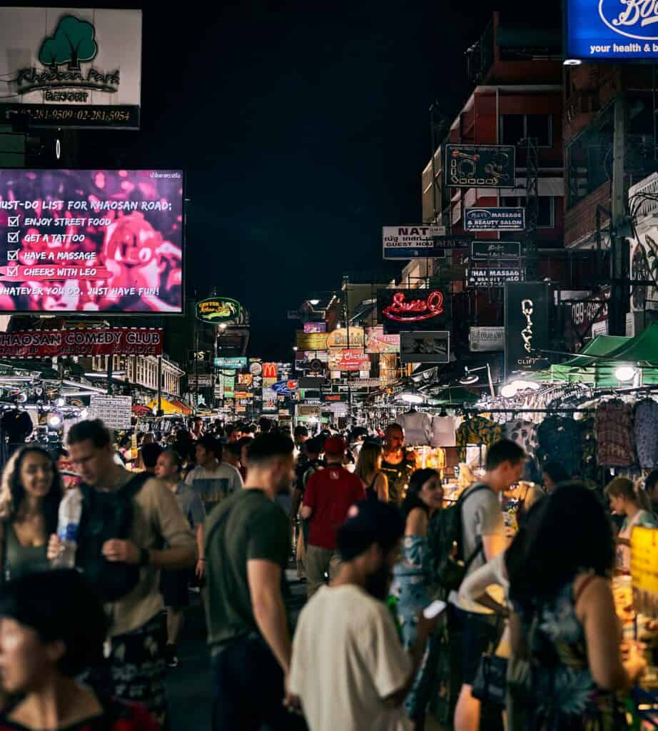 street market at khoa san road