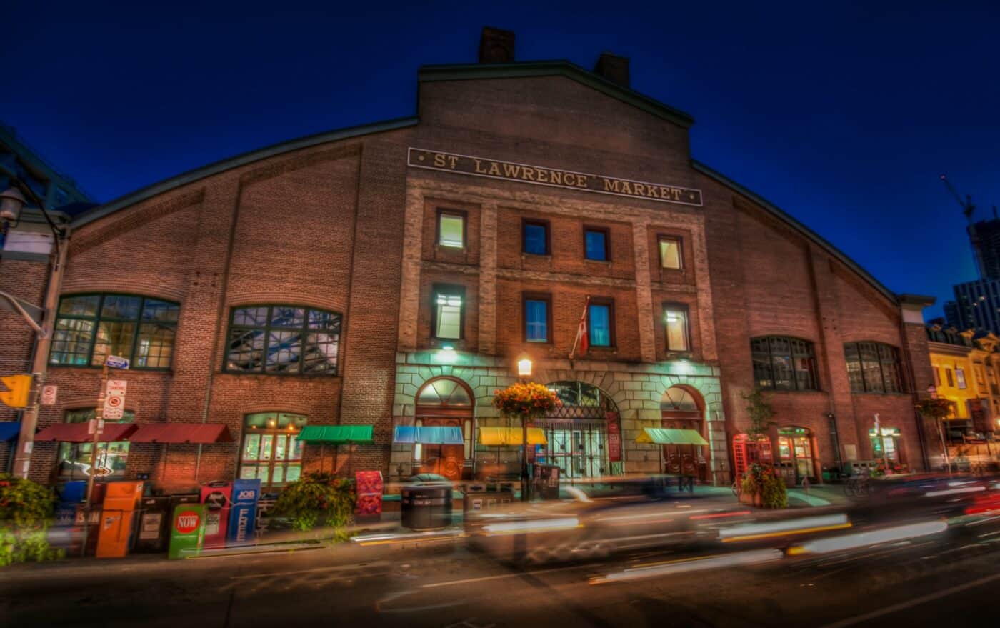 st lawrence market at night