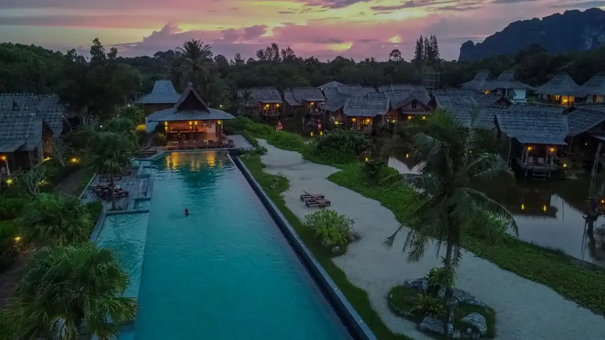 pool area in Venice Krabi resort